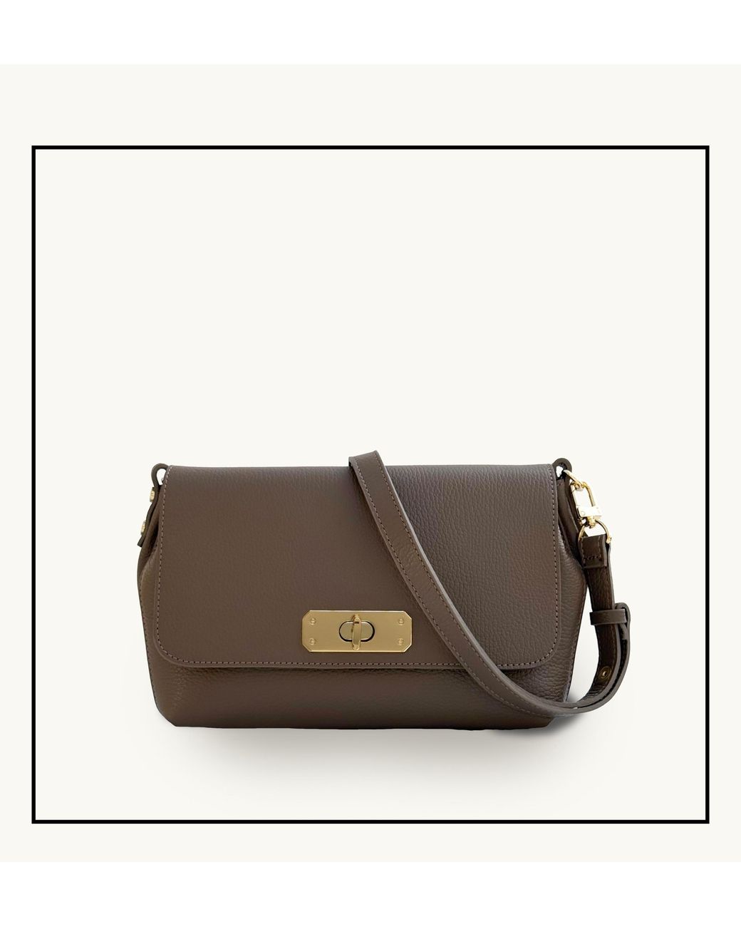 Apatchy London Brown The Maisie Maxi Mink Leather Bag