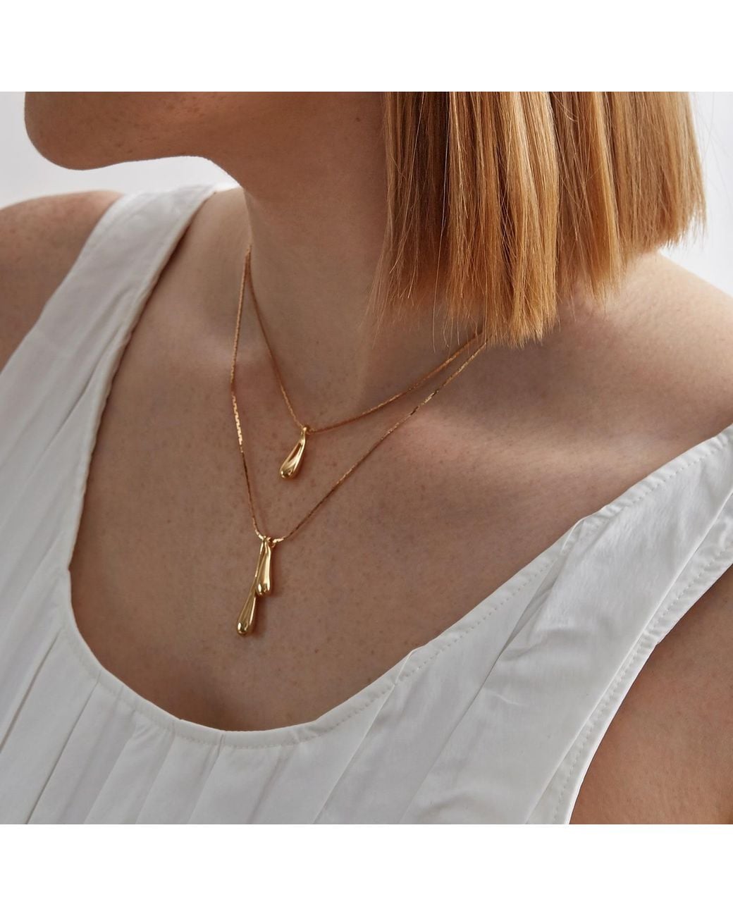 Biko Jewellery Metallic Droplet Pendant