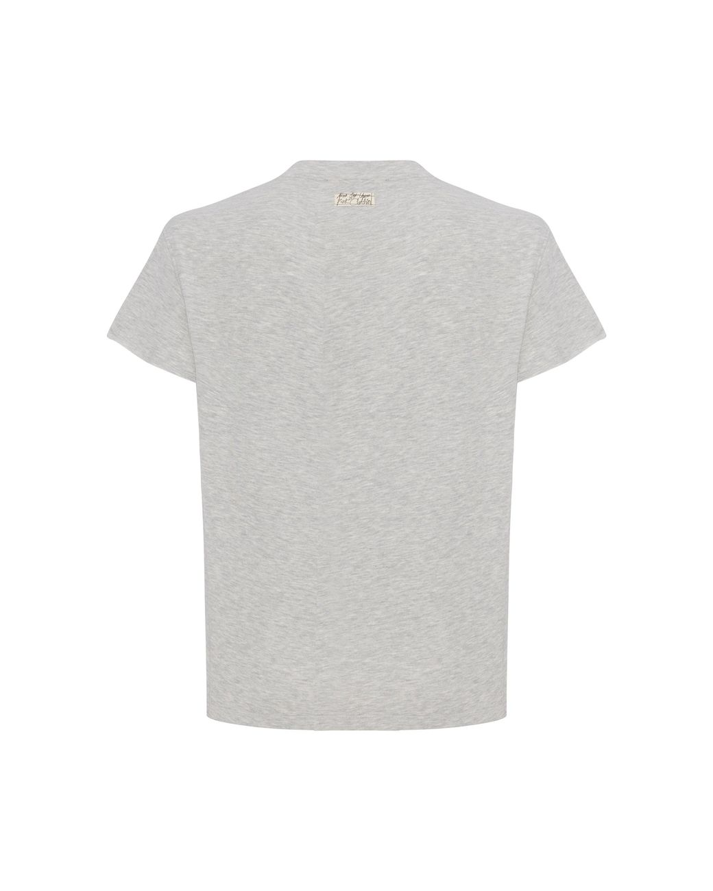 Pcfg Gray Cotton Tshirt With Emboss Print for men