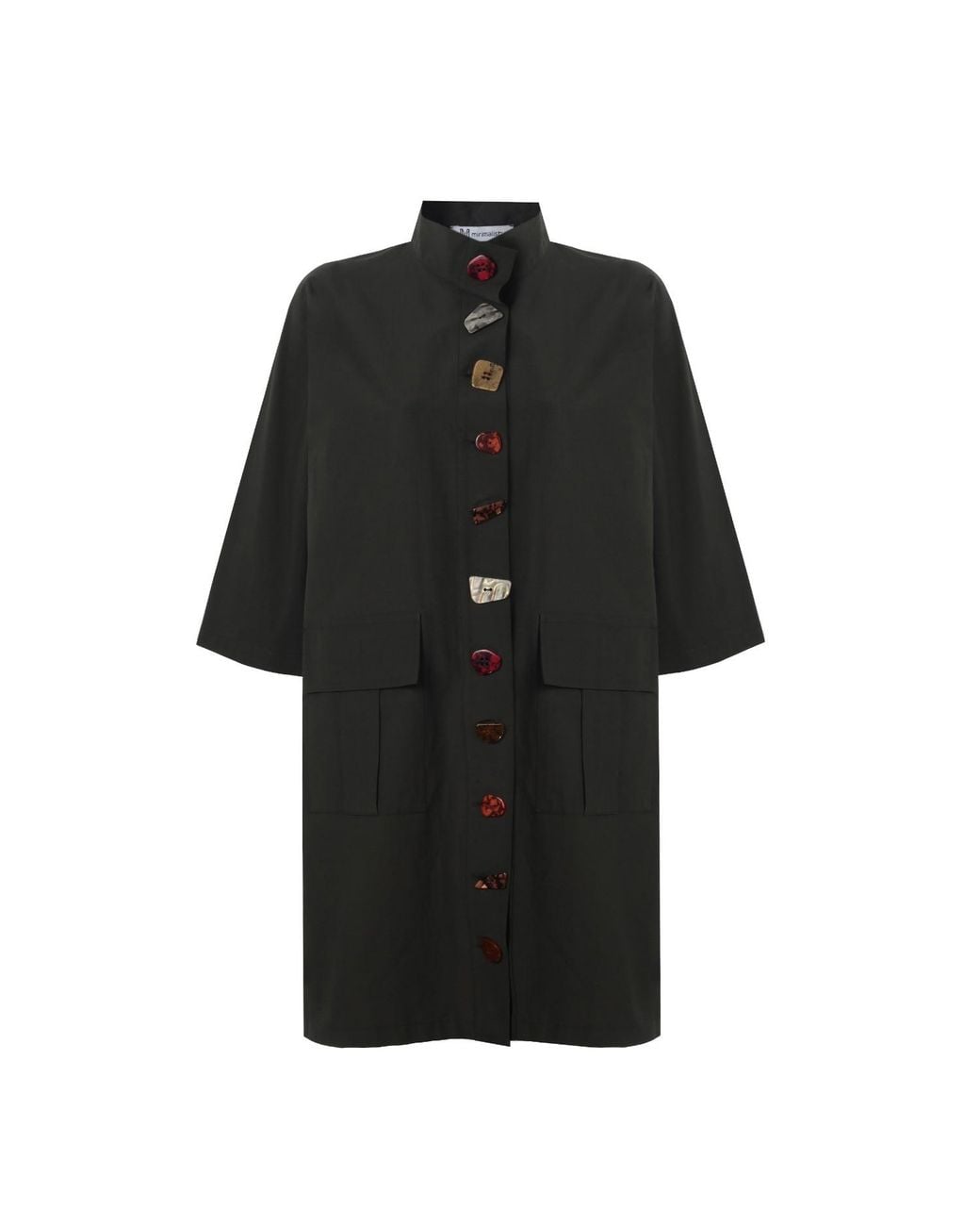 Mirimalist Black Stone Age Dress Jacket Khaki