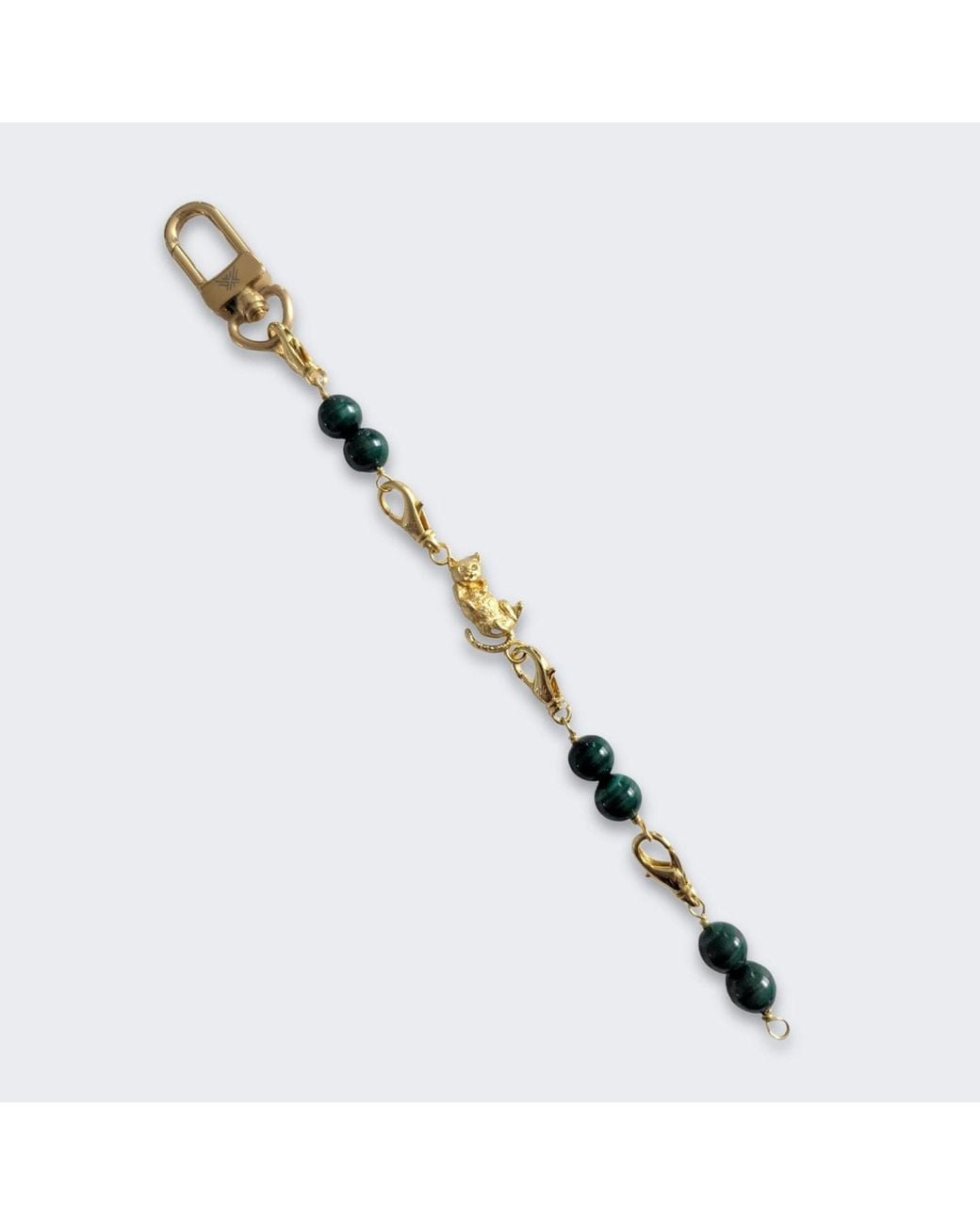 Frenvyrn Multicolor Cat Convertible Malachite Bracelet Bag Charm Medium for men