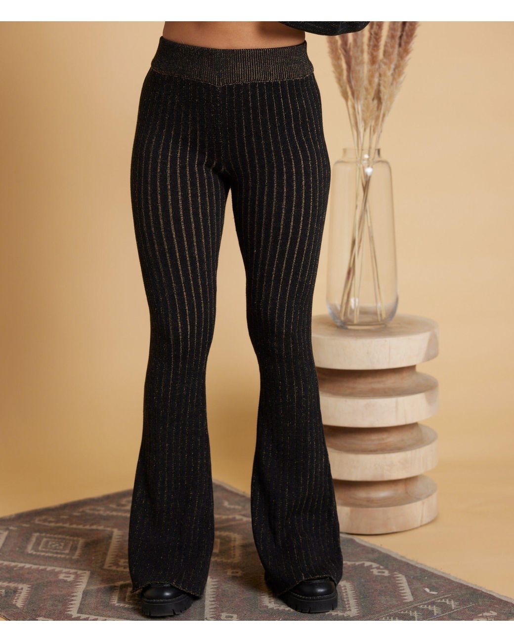 Known Supply Black Two Tone Sweater Pants
