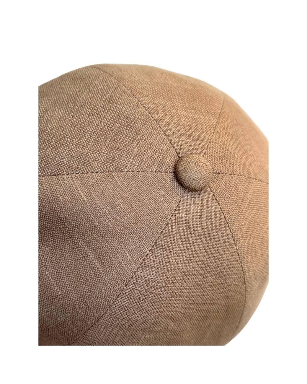 Cachemio Brown Cappuccino Italian Linen Baseball Cap – Adjustable Leather Strap, Lightweight Hat for men