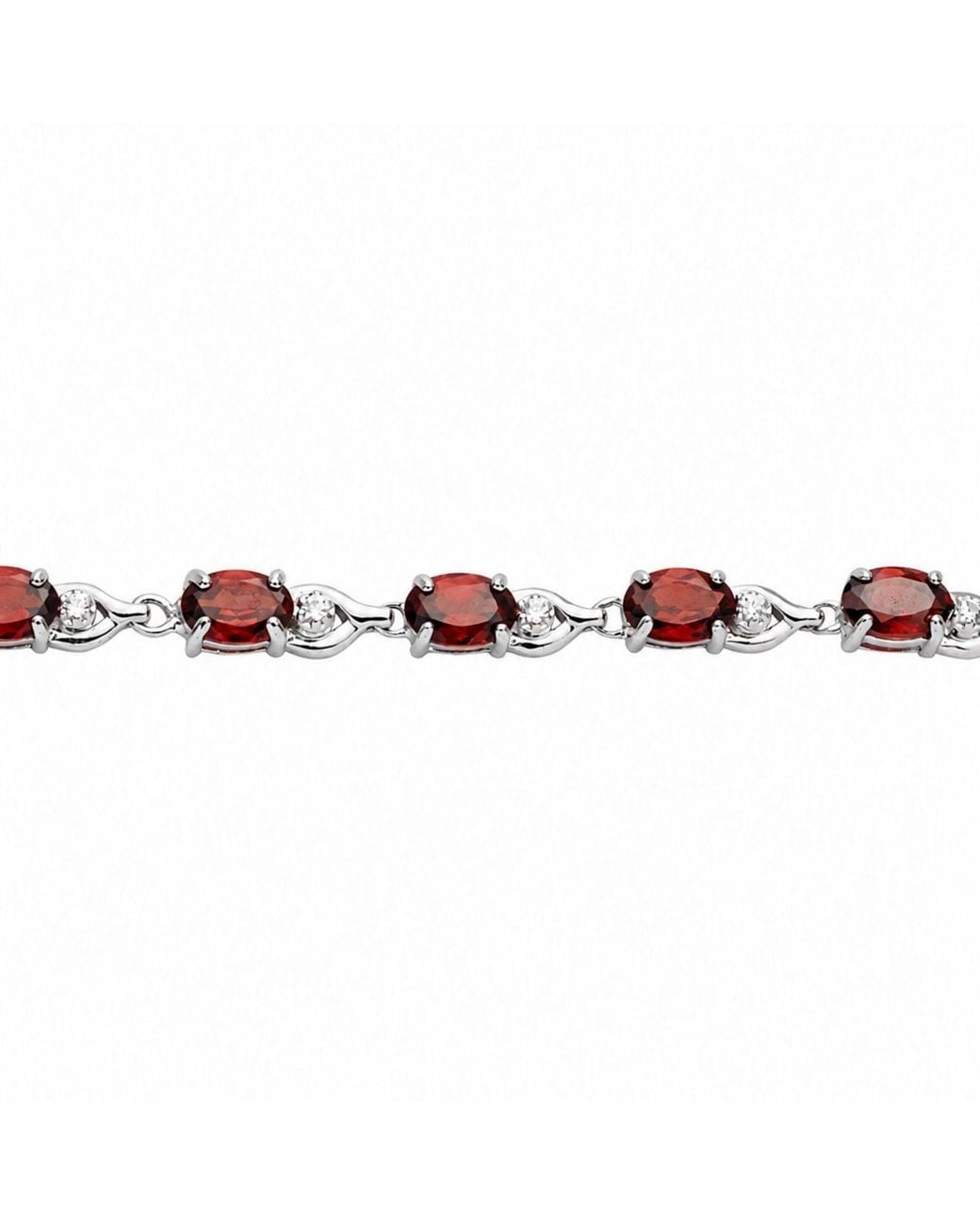 Belinda Jewelz Red Elora Garnet Vintage Tennis Bracelet
