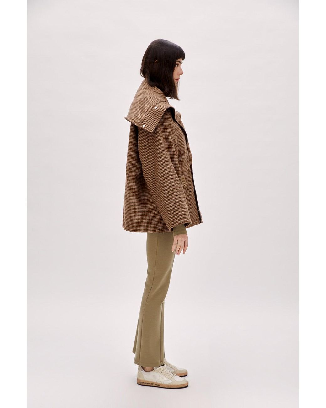 Pcfg Brown Oversized Puffer Coat