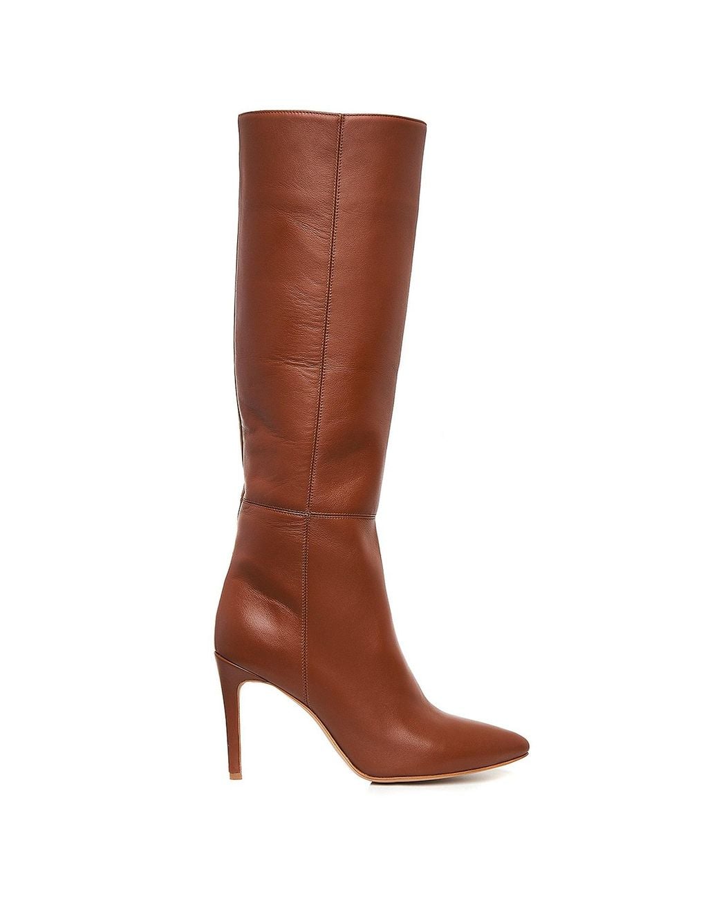 Ginissima Brown Milla Boots Natural Leather, Under Knee