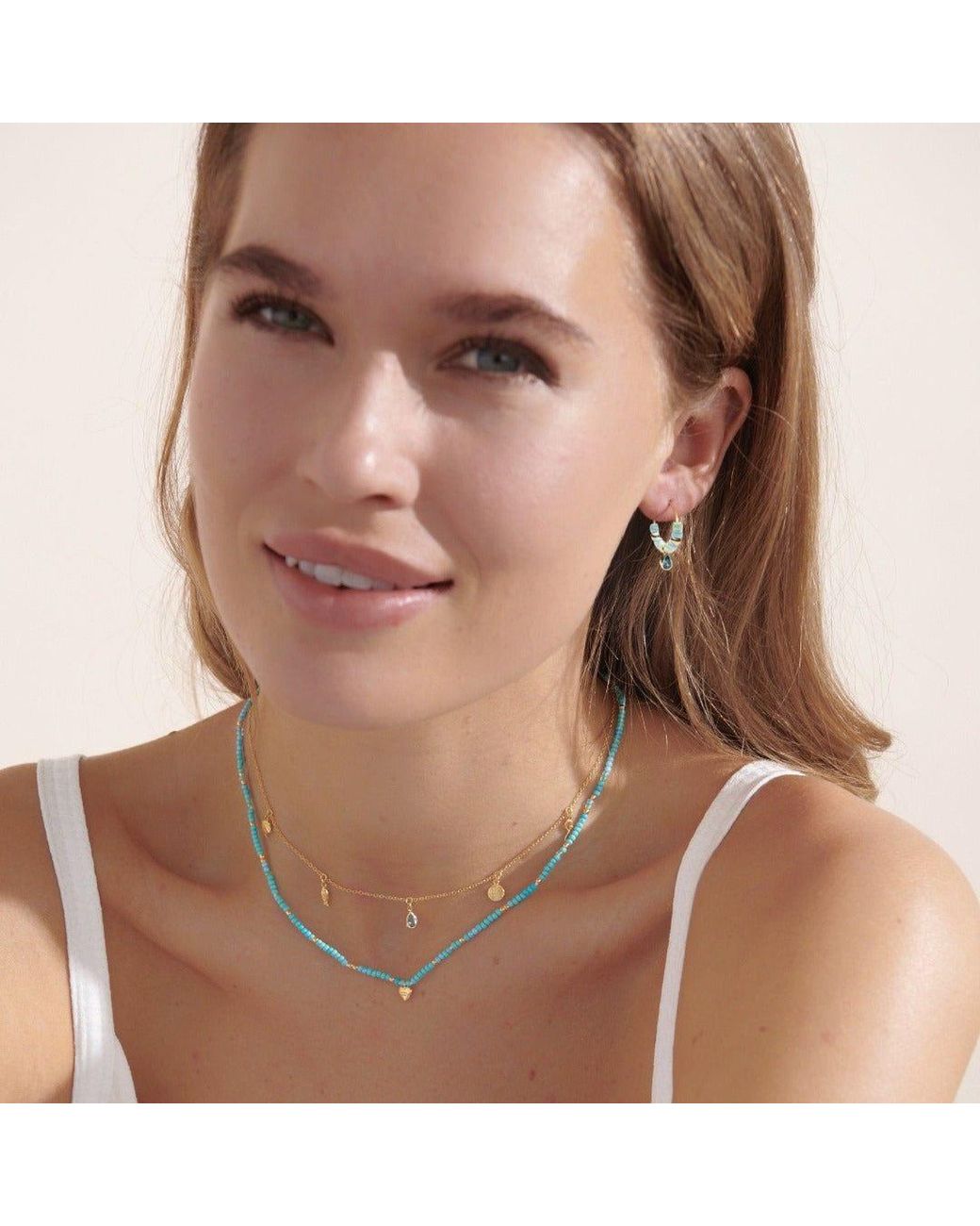 With Love Darling Metallic Planet Necklace