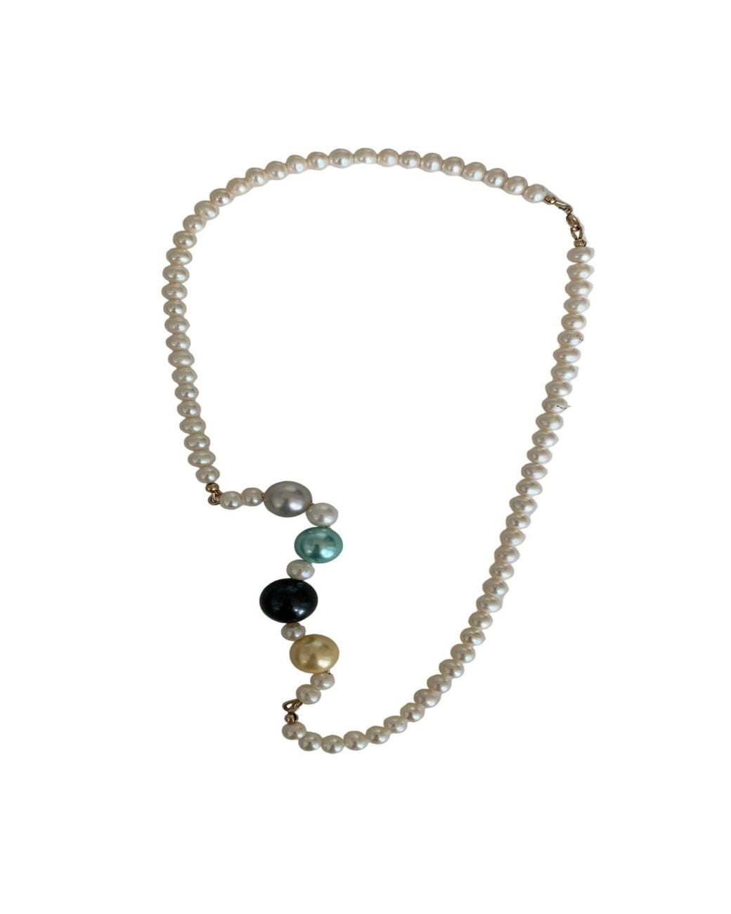 Florentis Jewellery Metallic Not Your Mother's Pearls Necklace