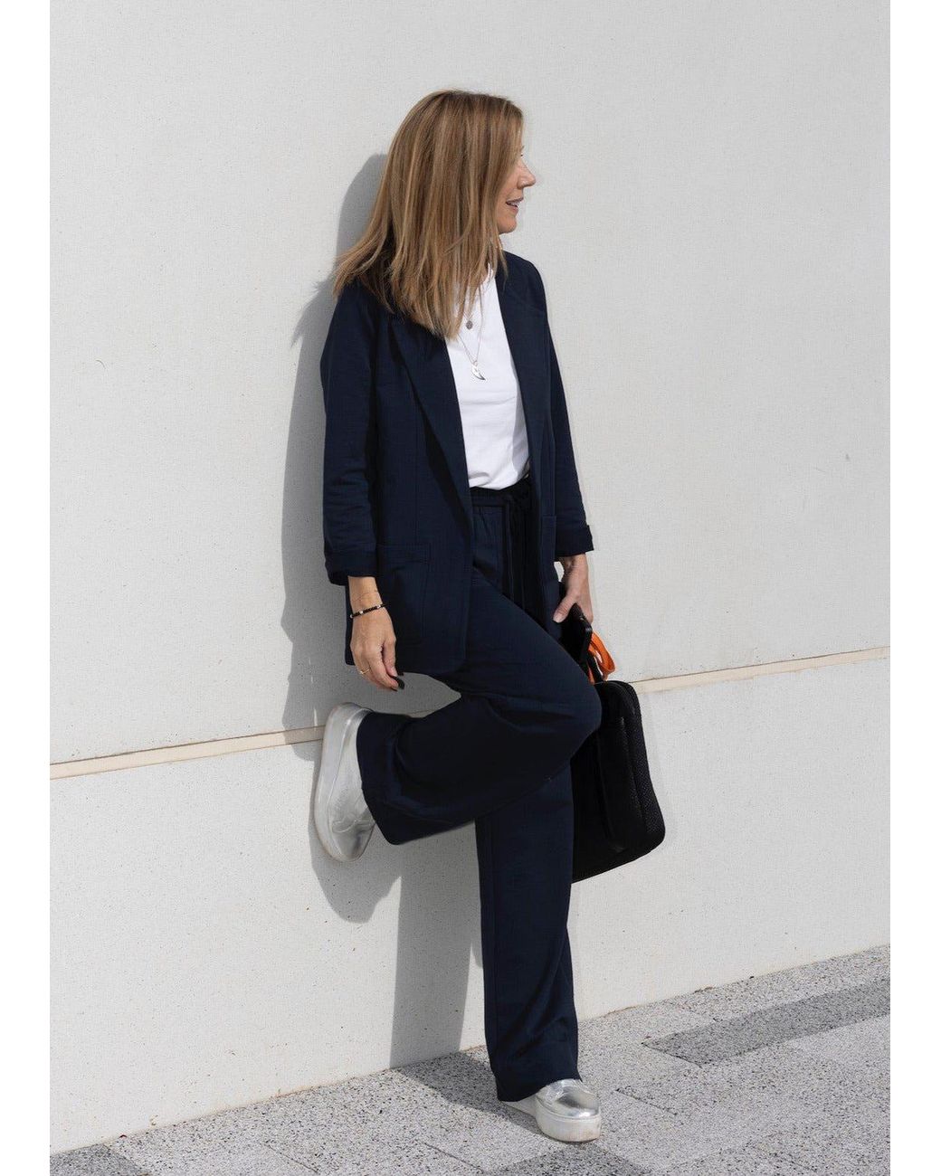 Weartwo London Blue Goddess Wide Leg Trousers