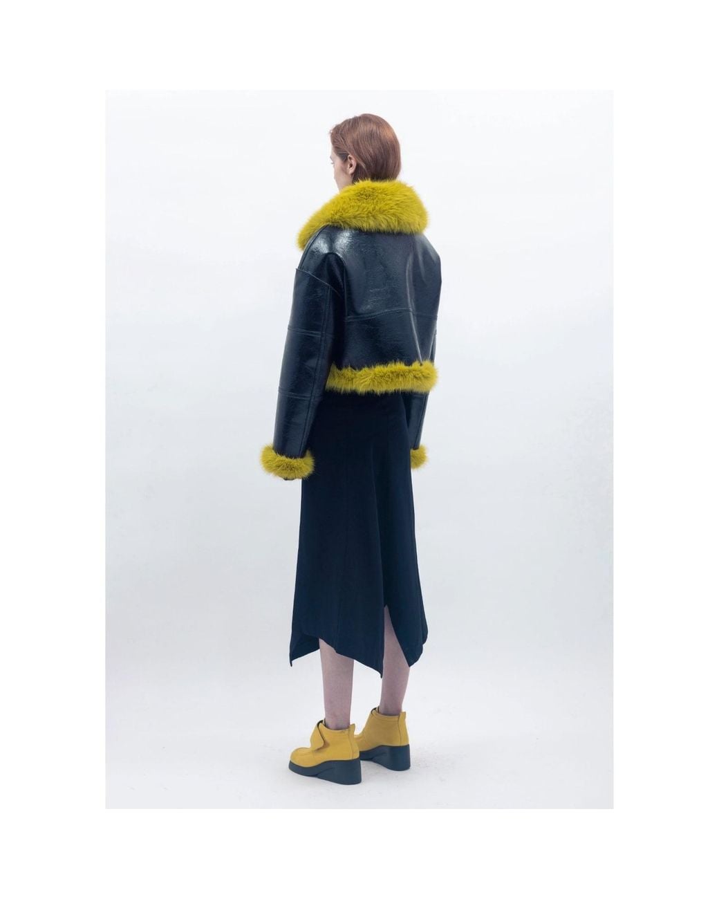 Jakke Black Aviator Cropped Jacket