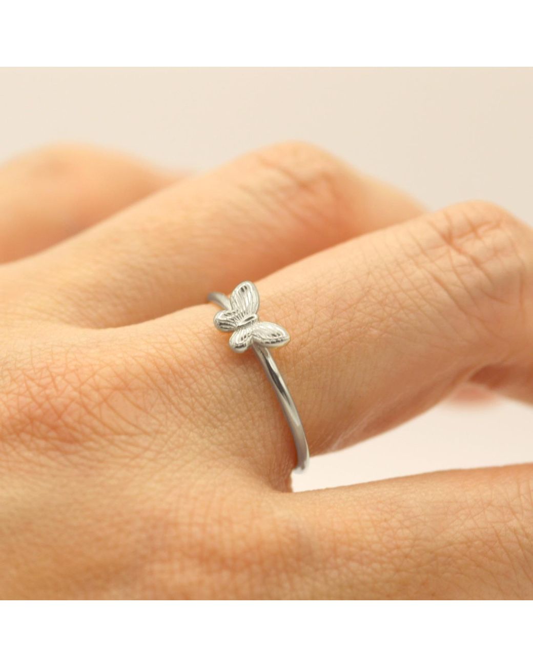 VicStoneNYC Fine Jewelry Metallic Timeless Sterling Butterfly Ring