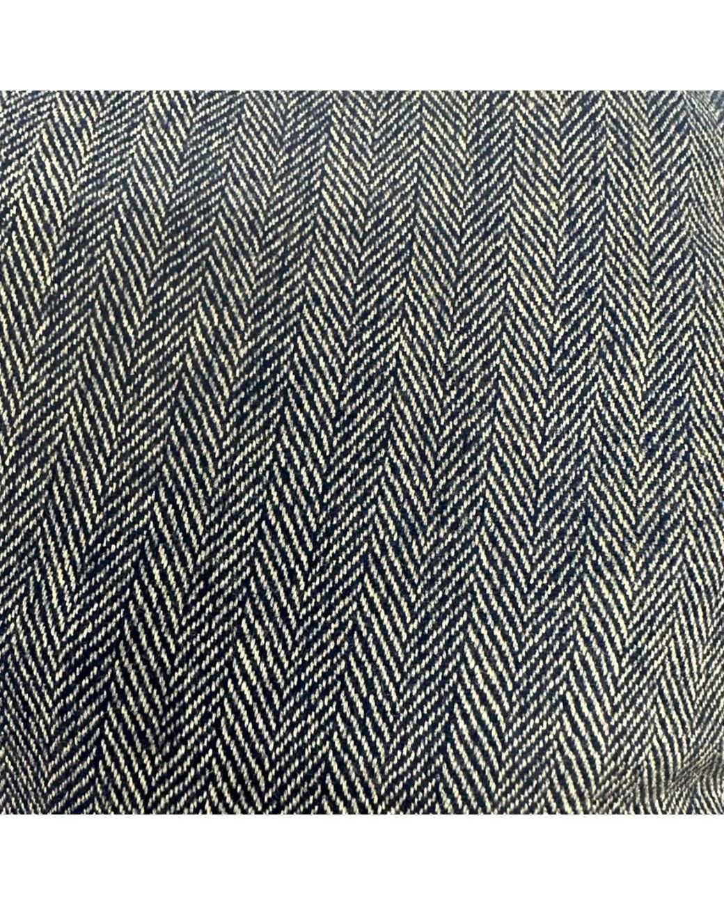 Kinalba Blue Herringbone Cashmere Flat Cap for men