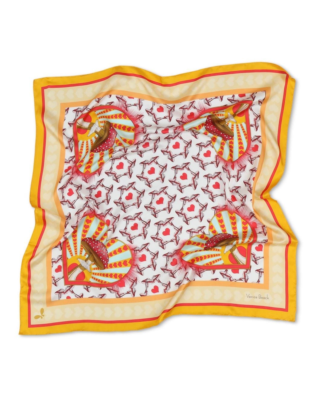Henelle Multicolor Venice Beach Silk Scarf