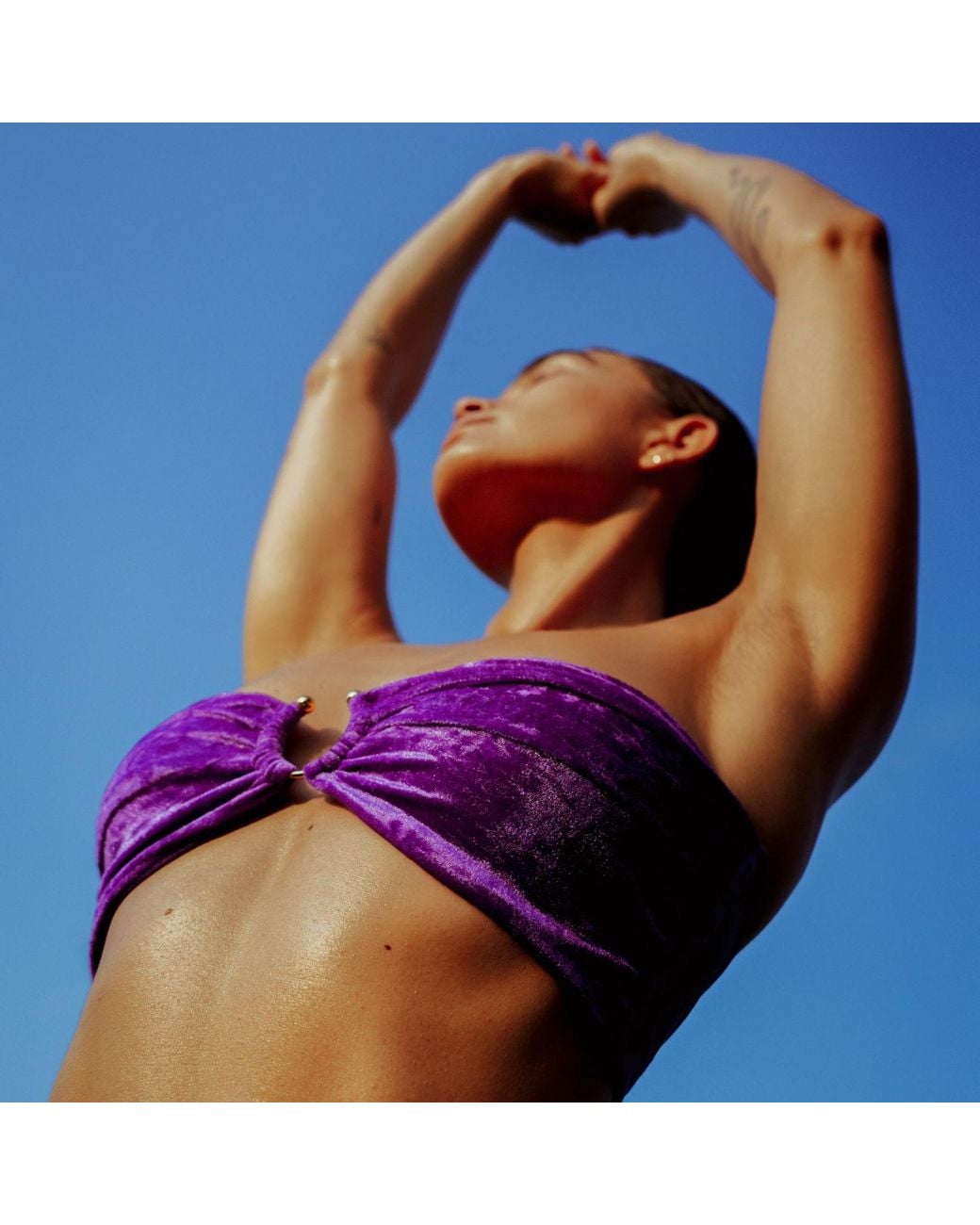 Perilla Lingerie Purple On The Beach Top