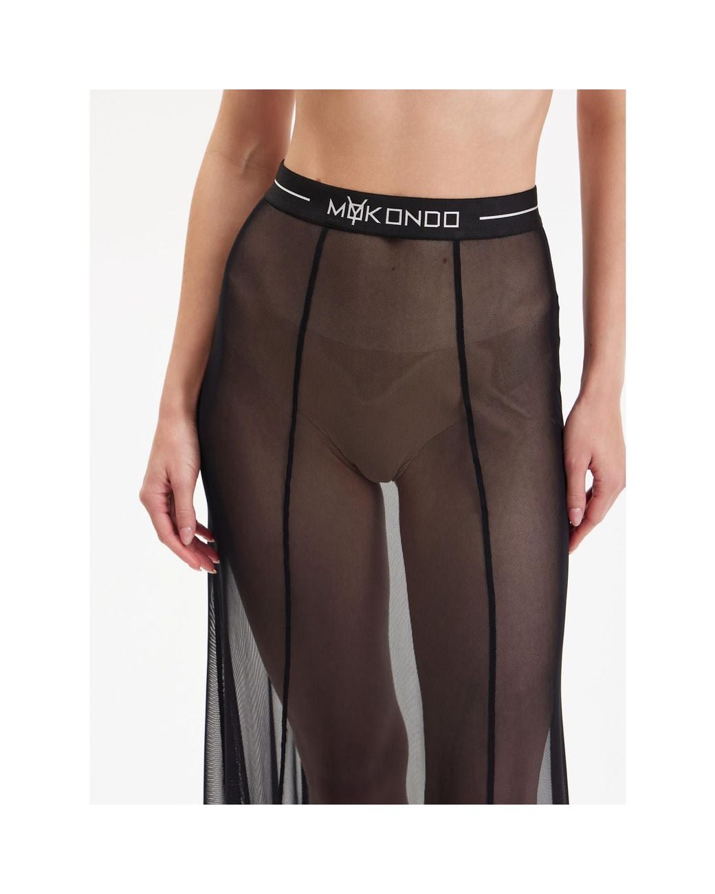 Mymokondo Black Mermaid Mesh Maxi Skirt