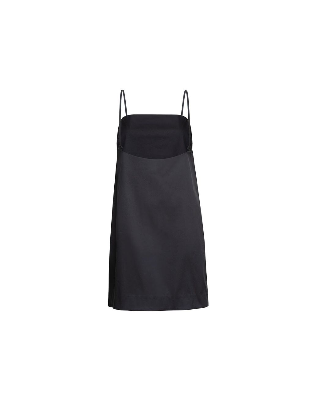 Audrey Vallens Black Poplin Mini Dress