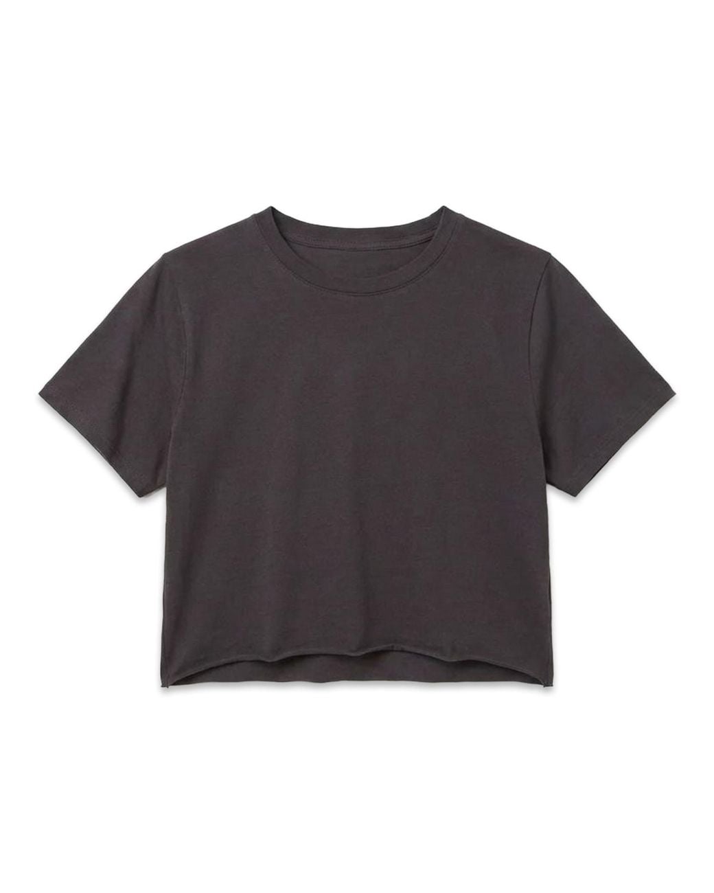 NOEND Black Cropped Loose Tee