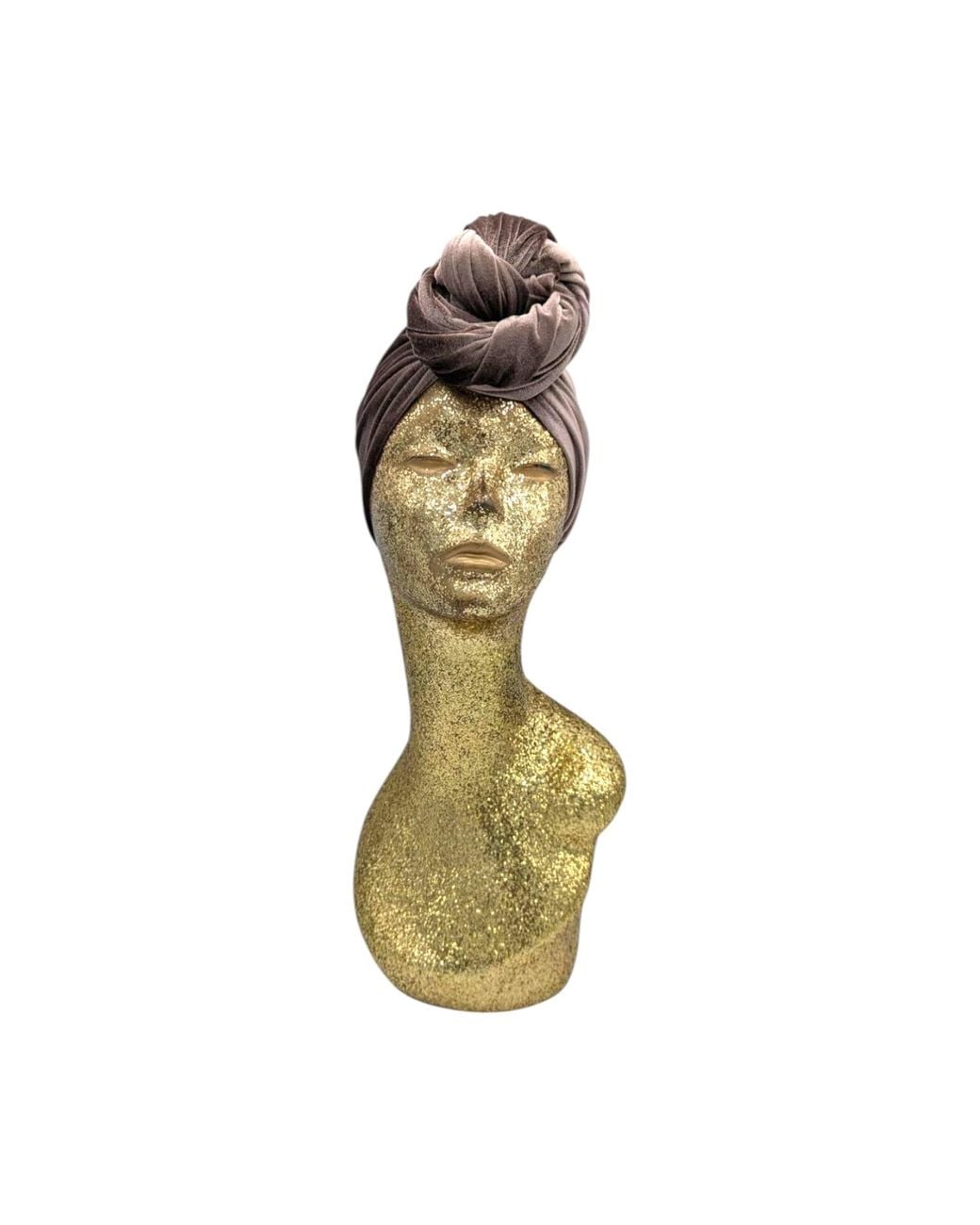 Julia Clancey Brown Classic Madam Mink Turban