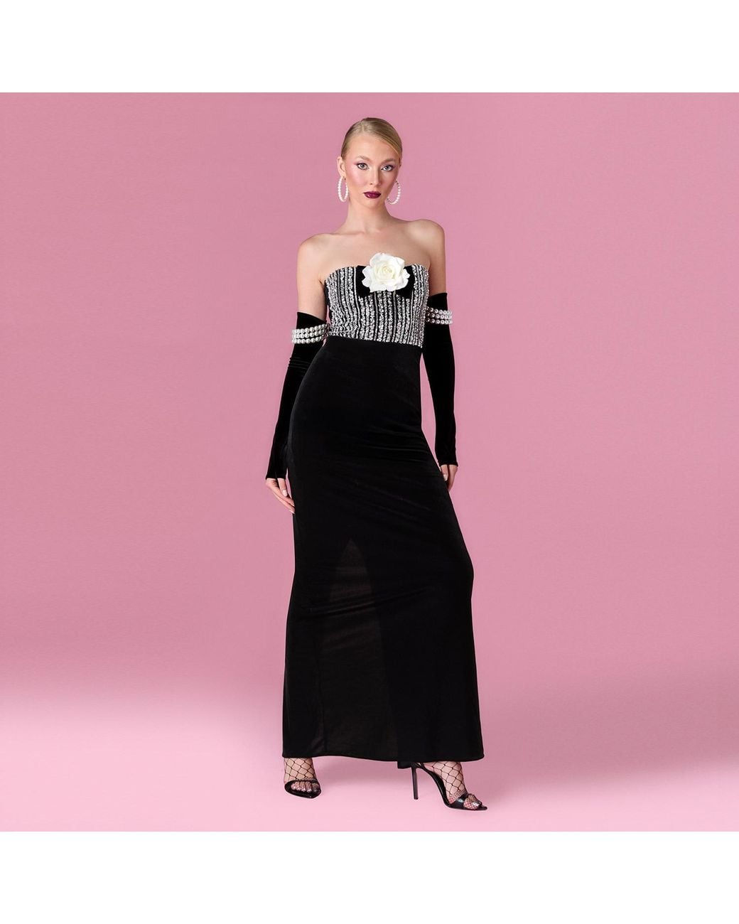 Nur Karaata Black Isadora Dress