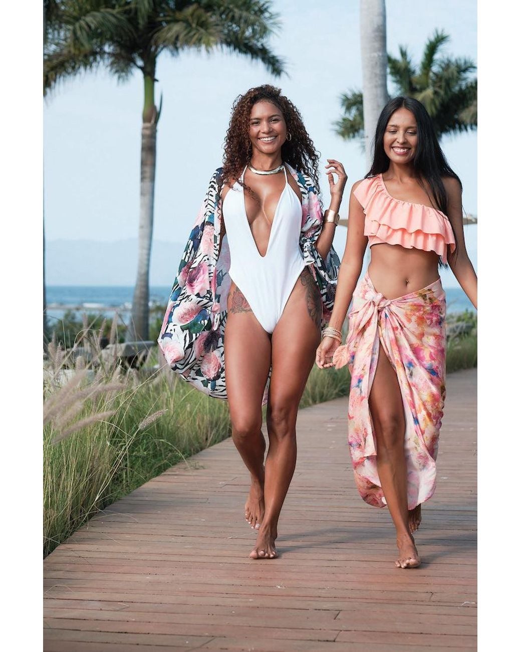 Yomisma Pink Signature Wrap Sarong