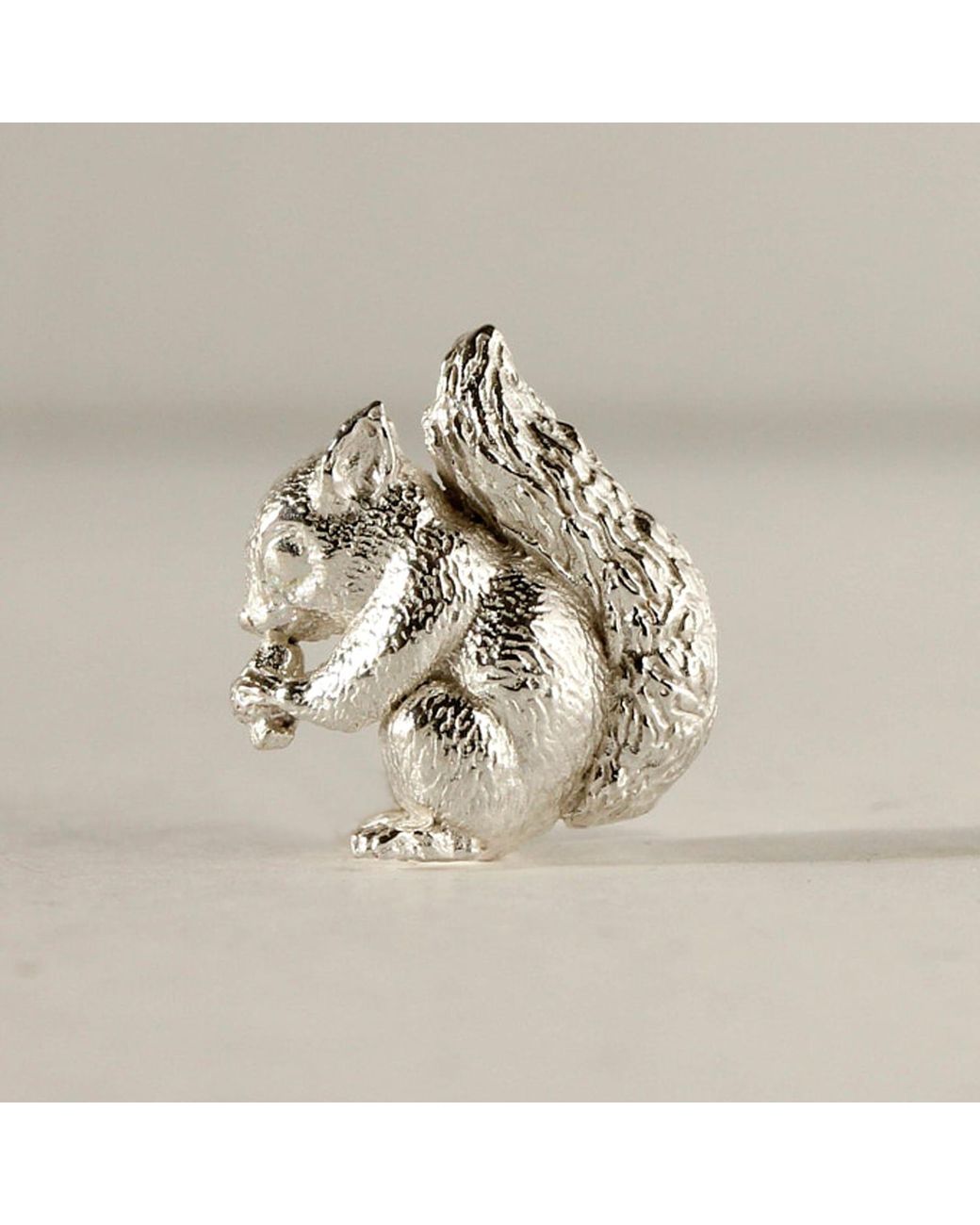 Lee Renee Gray Baby Squirrel Lapel Pin for men
