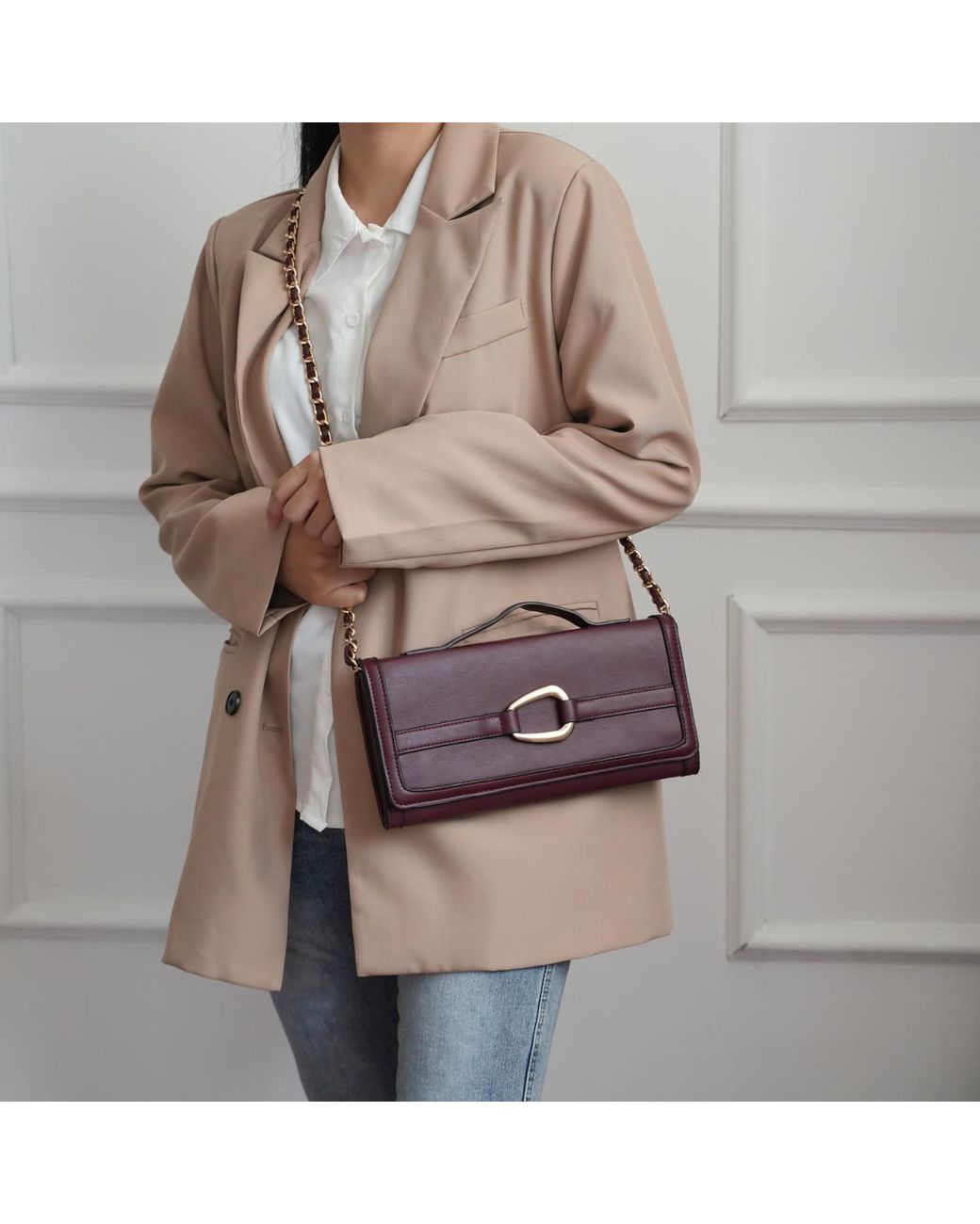 Mkf Collection - J'omor Brown Arlena Crossbody Bag