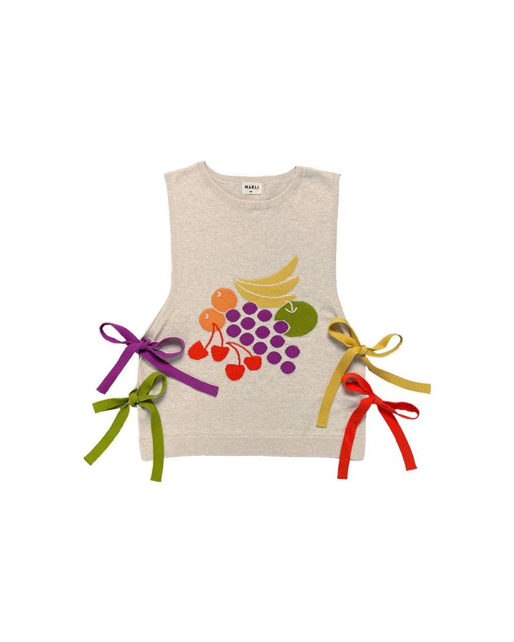 Mabli White Neutrals Fruit Bowl Vest