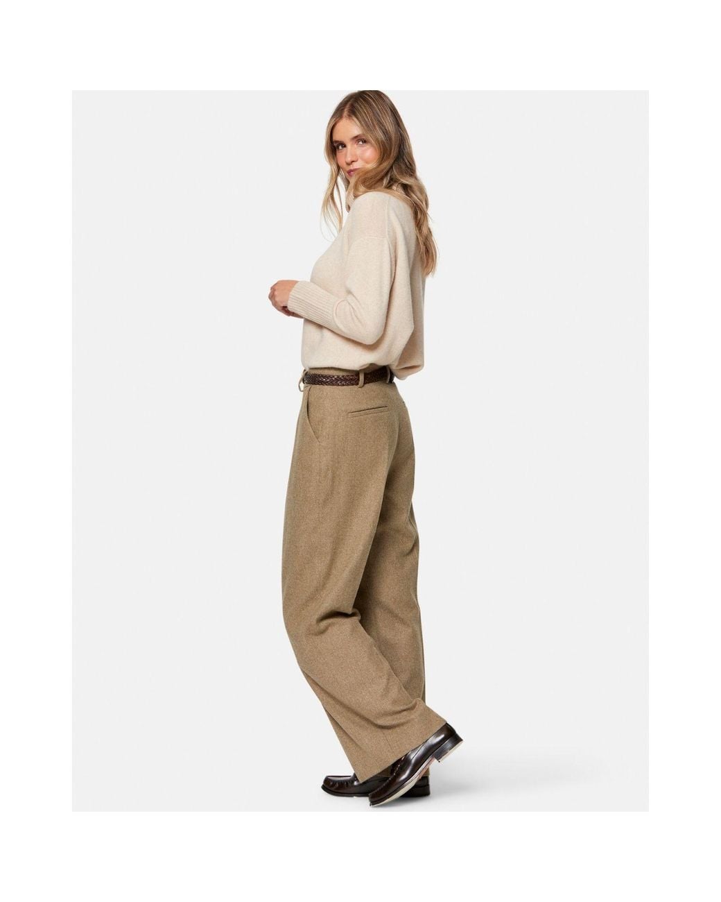Helen Mcalinden Natural Neutrals Lyra Soft Umber Trousers