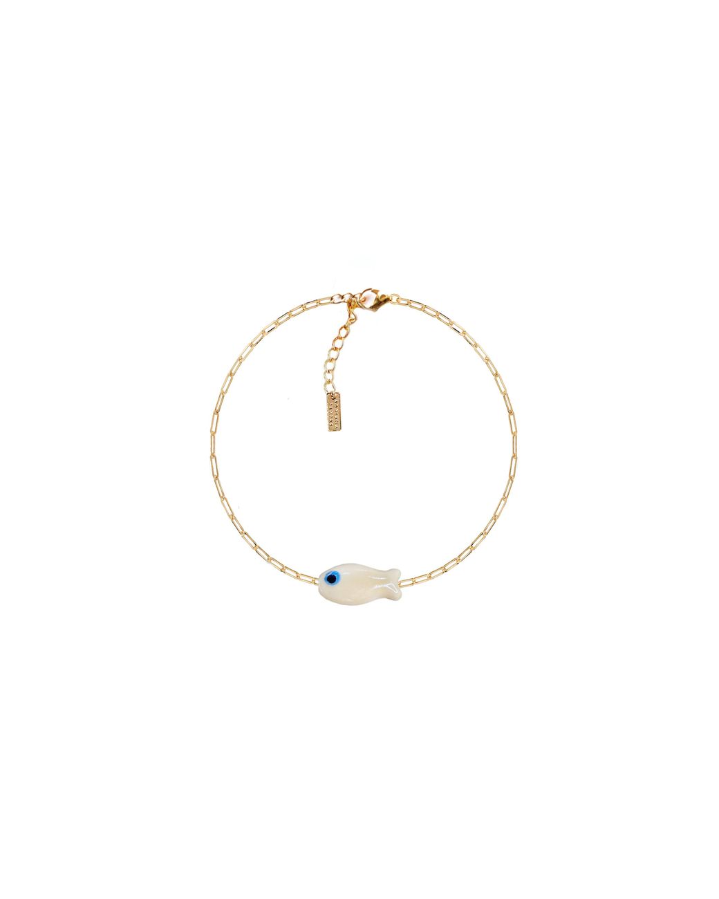 Adriana Pappas Designs Metallic Fishy Chain Bracelet