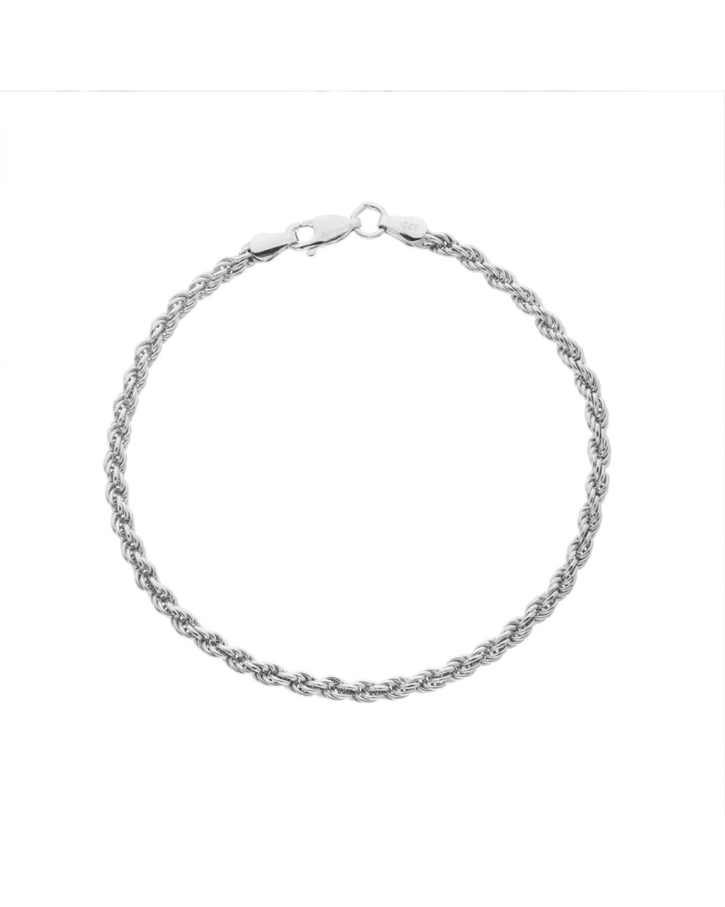 Auree Jewellery Metallic Alhambra Sterling Rope Bracelet