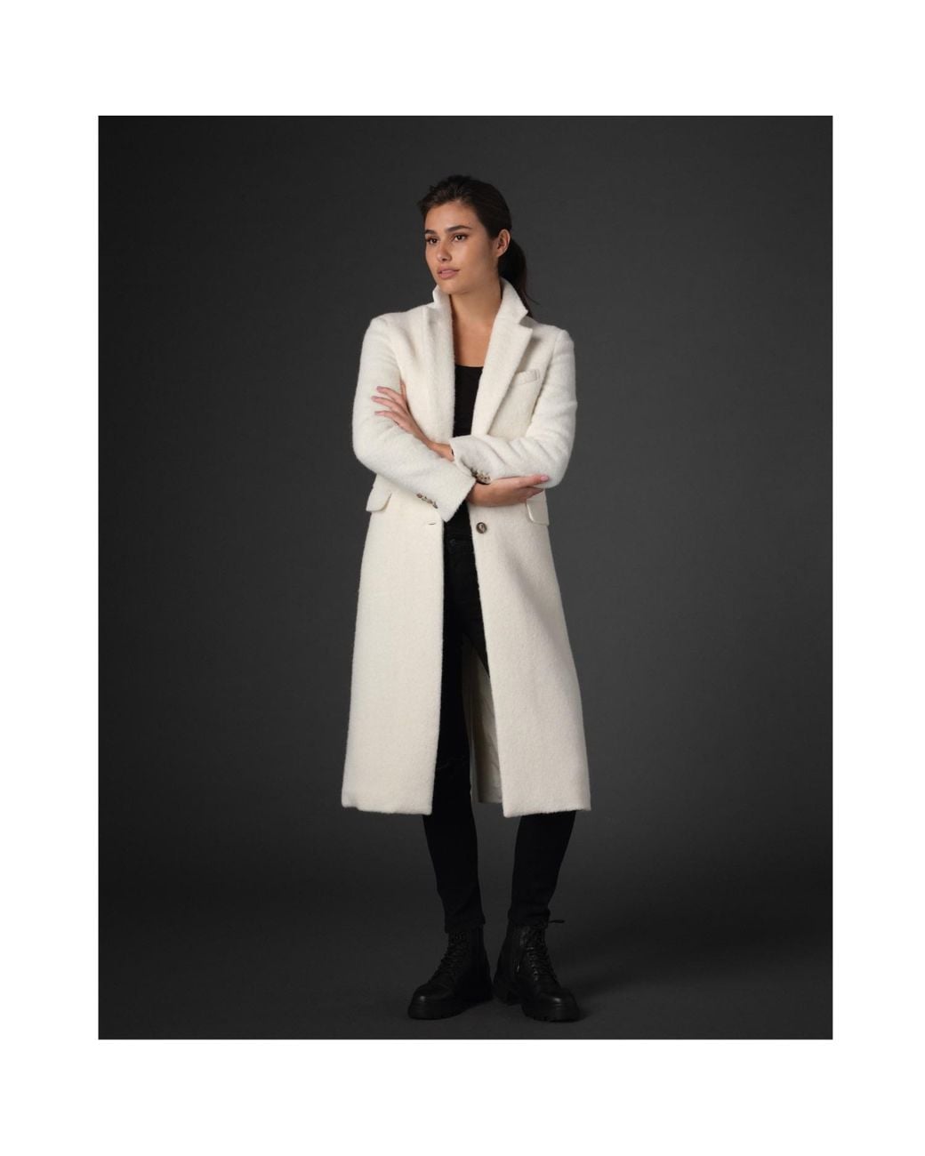 Vulto White Limited Edition Alpaca Coat