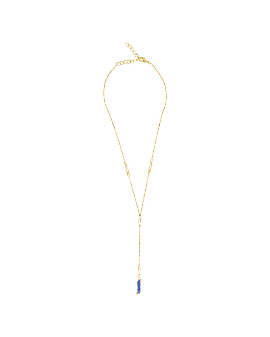 Lila Rasa Metallic Lariat Necklace