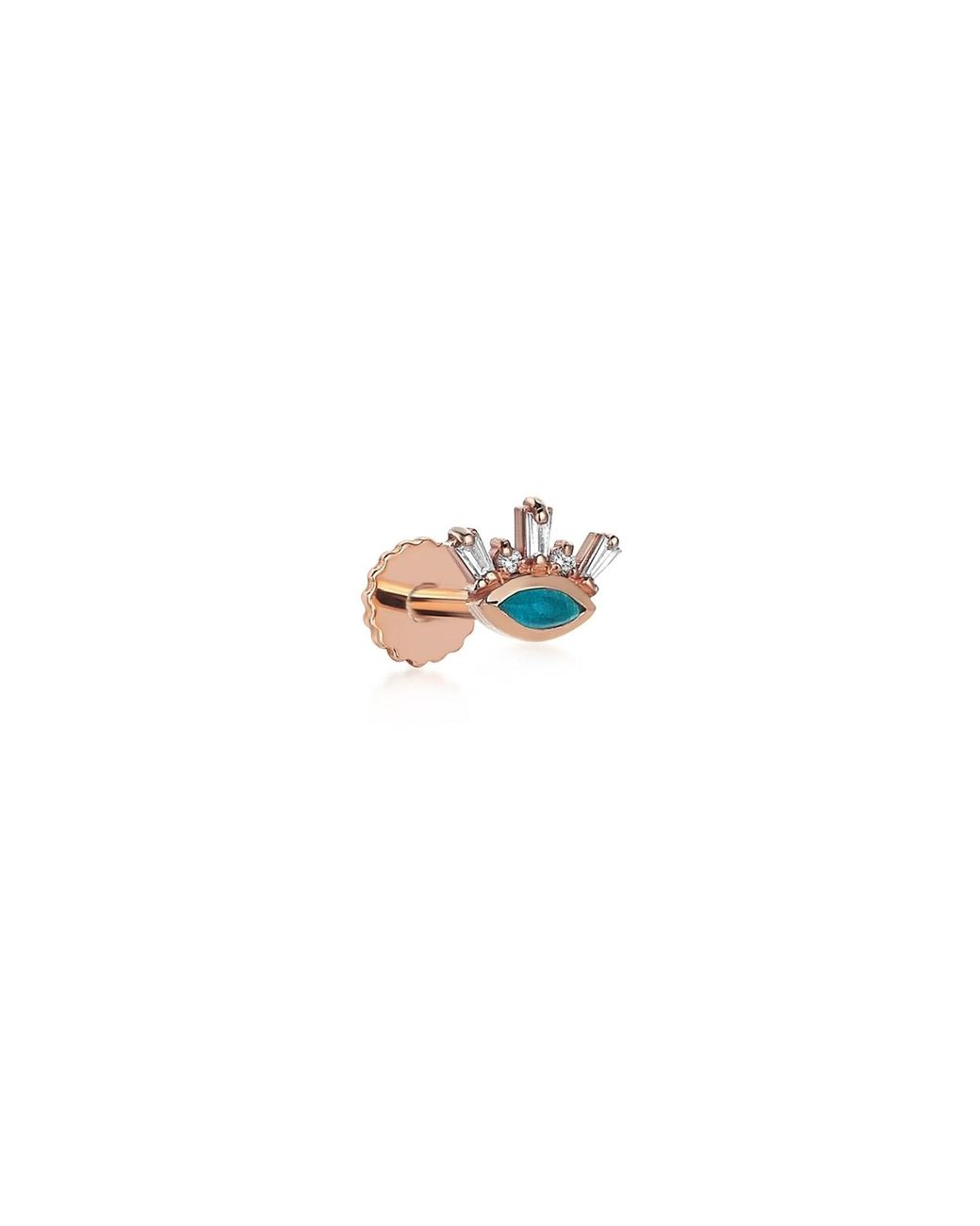Reis Jewellery White Mini Moon Piercing