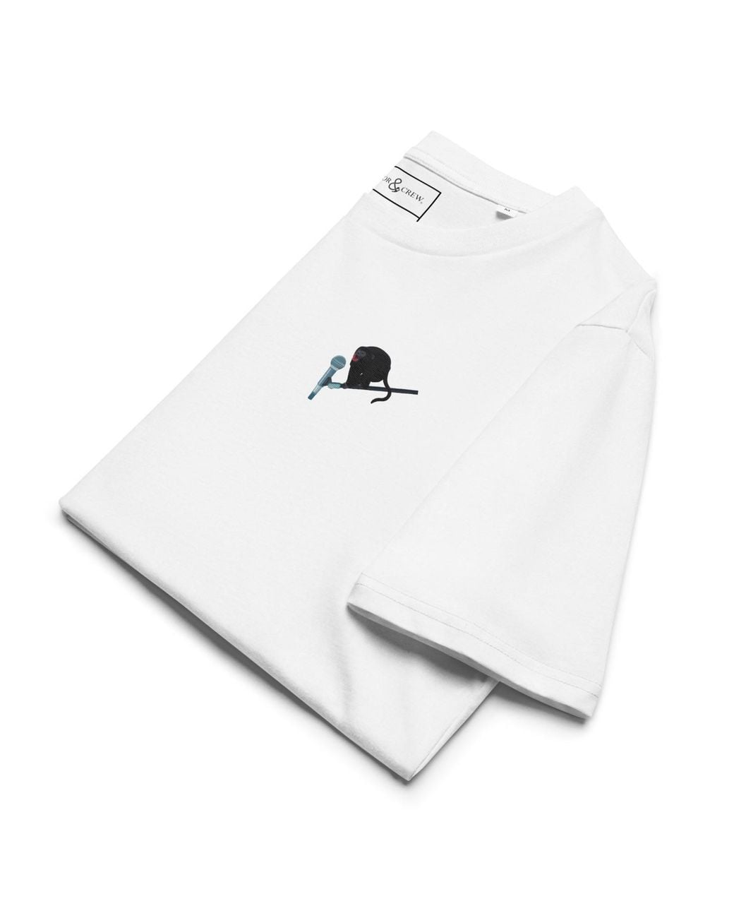 Anchor and Crew White Artist Monkey Organic Cotton Embroidered T-Shirt