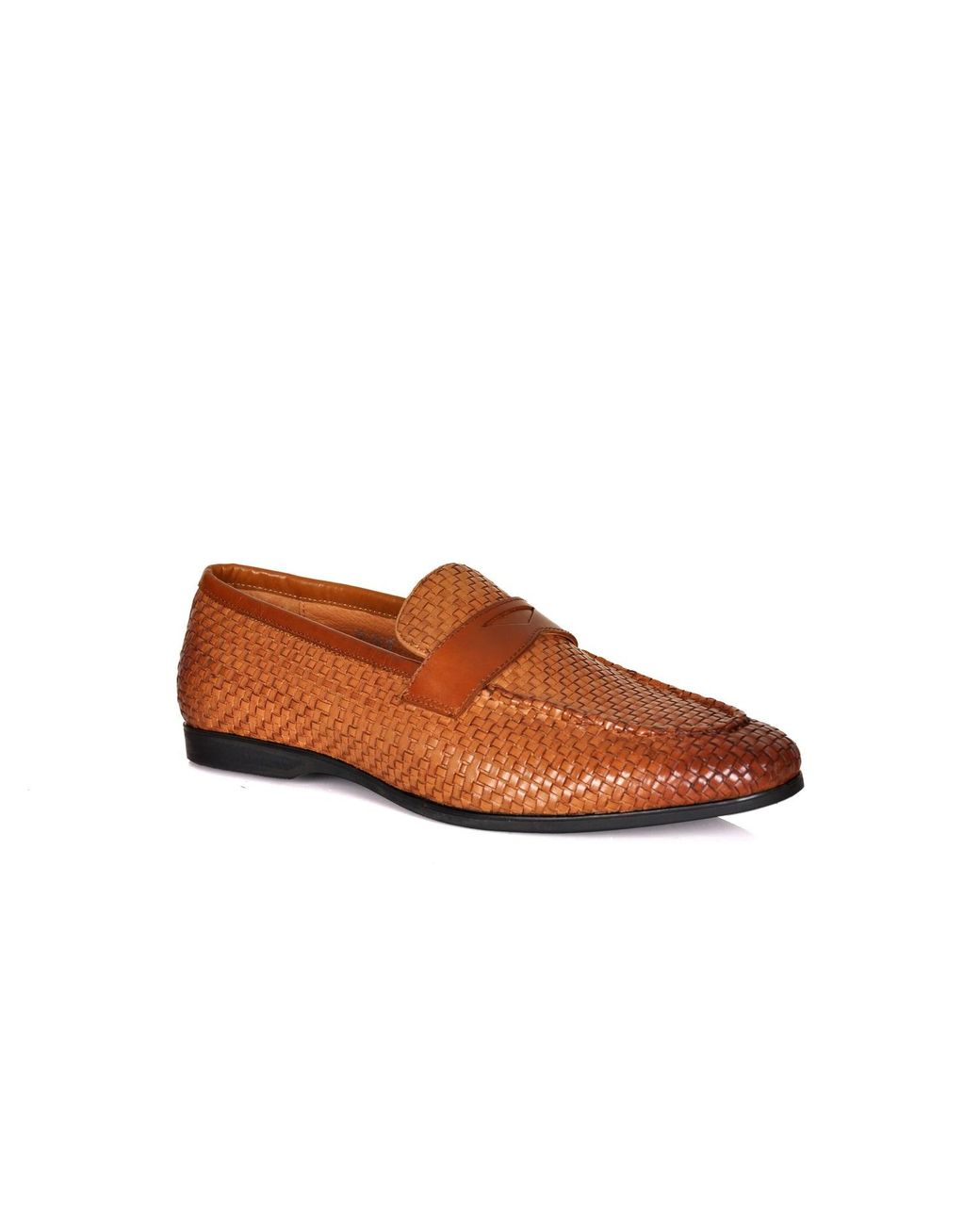DAVID WEJ Brown Lorenzo Woven Loafers for men