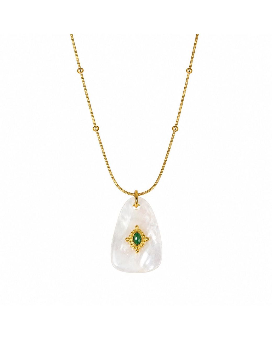 Ormiro Blue Elements Gemstone Talisman Necklace