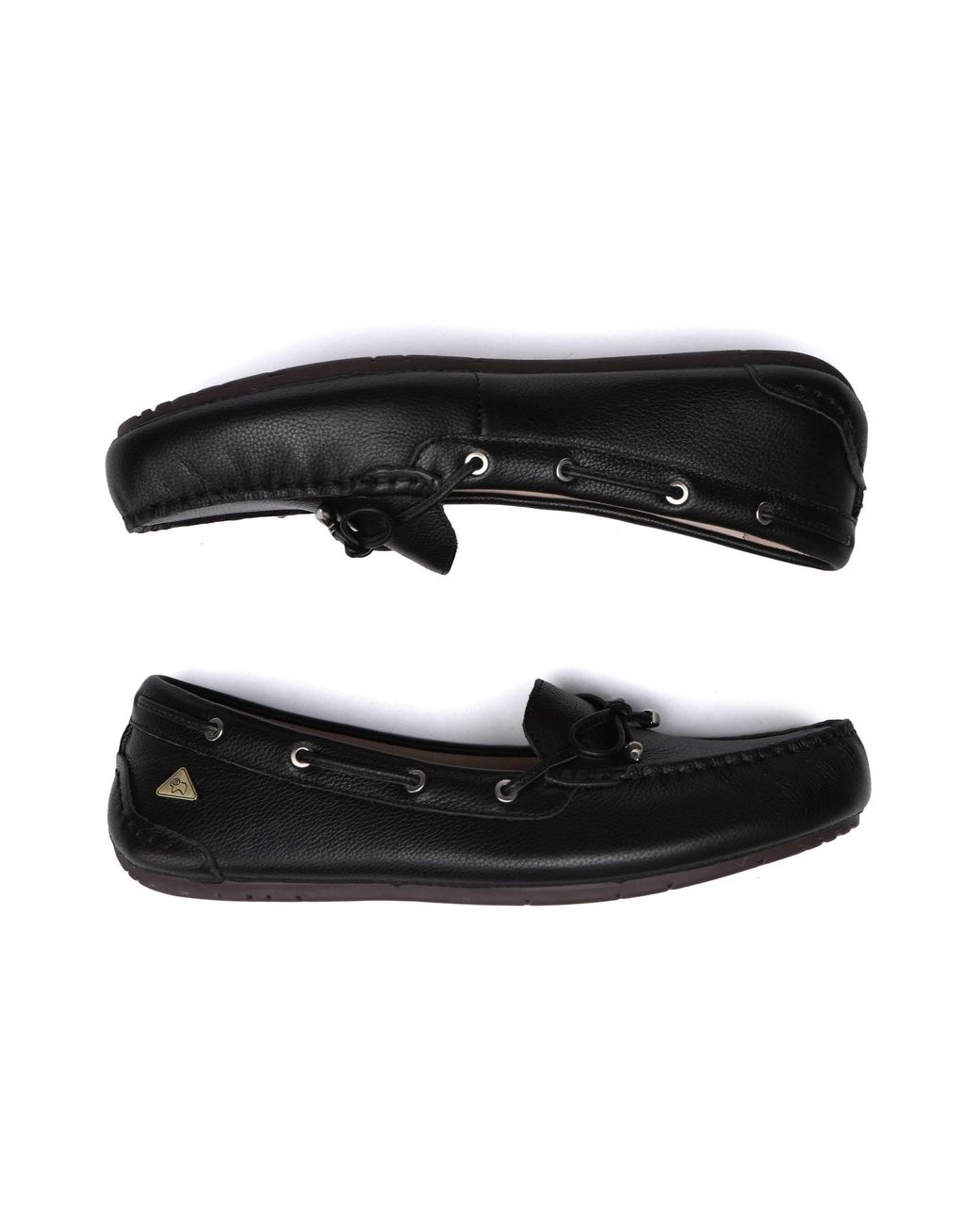 EverAu Australia Black Grebes Leather Loafers