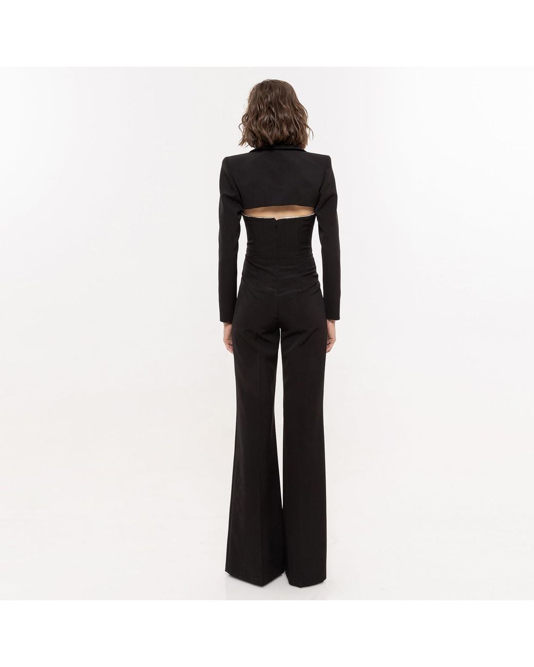 Nissa Black Cropped Blazer