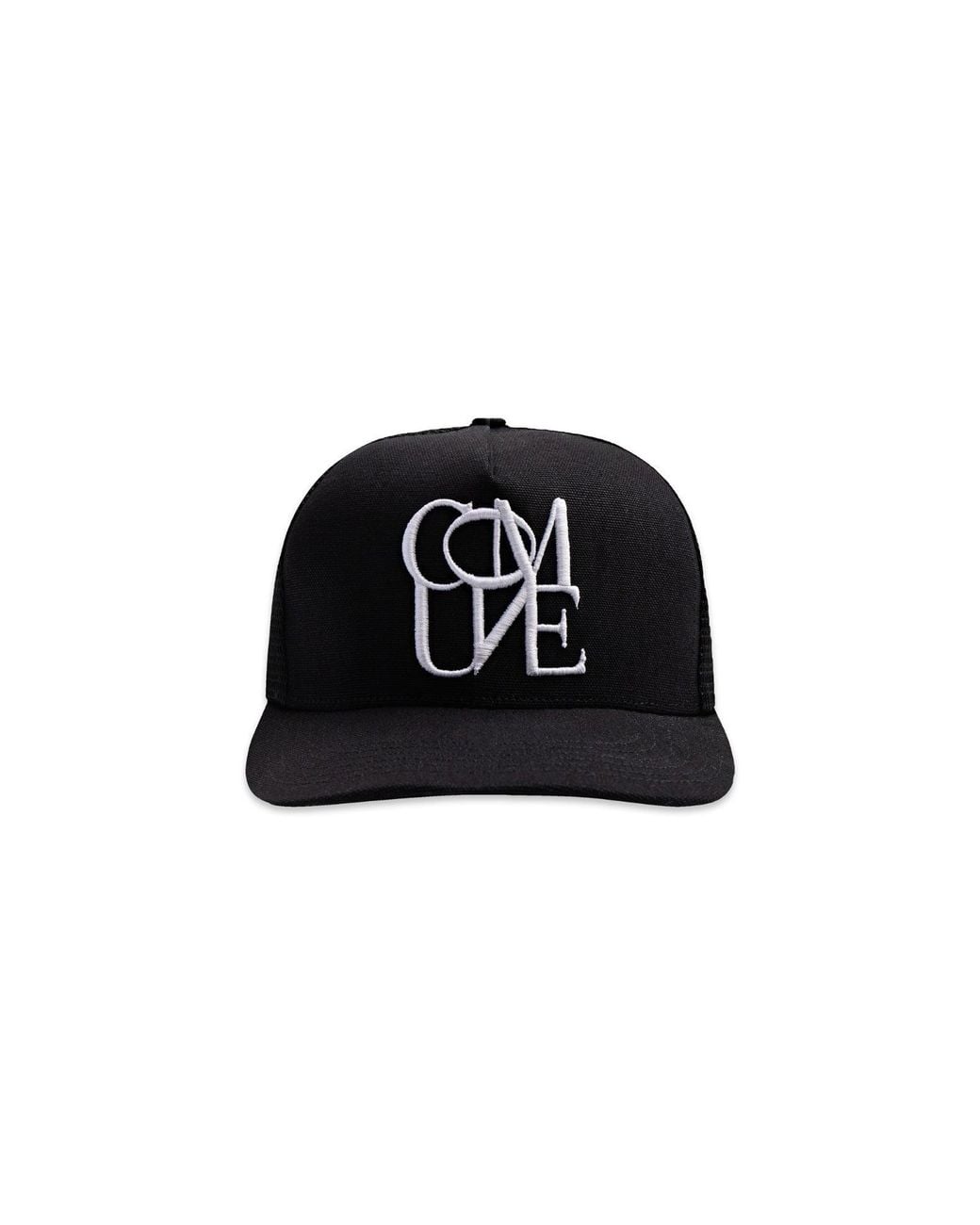 Comune Black Stack Trucker Hat for men