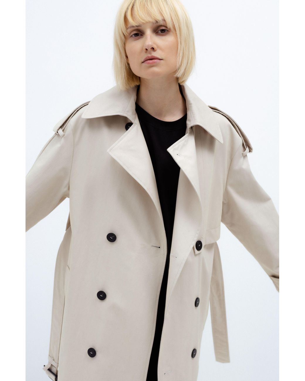 InAvati Natural Neutrals Oversized Trench Coat