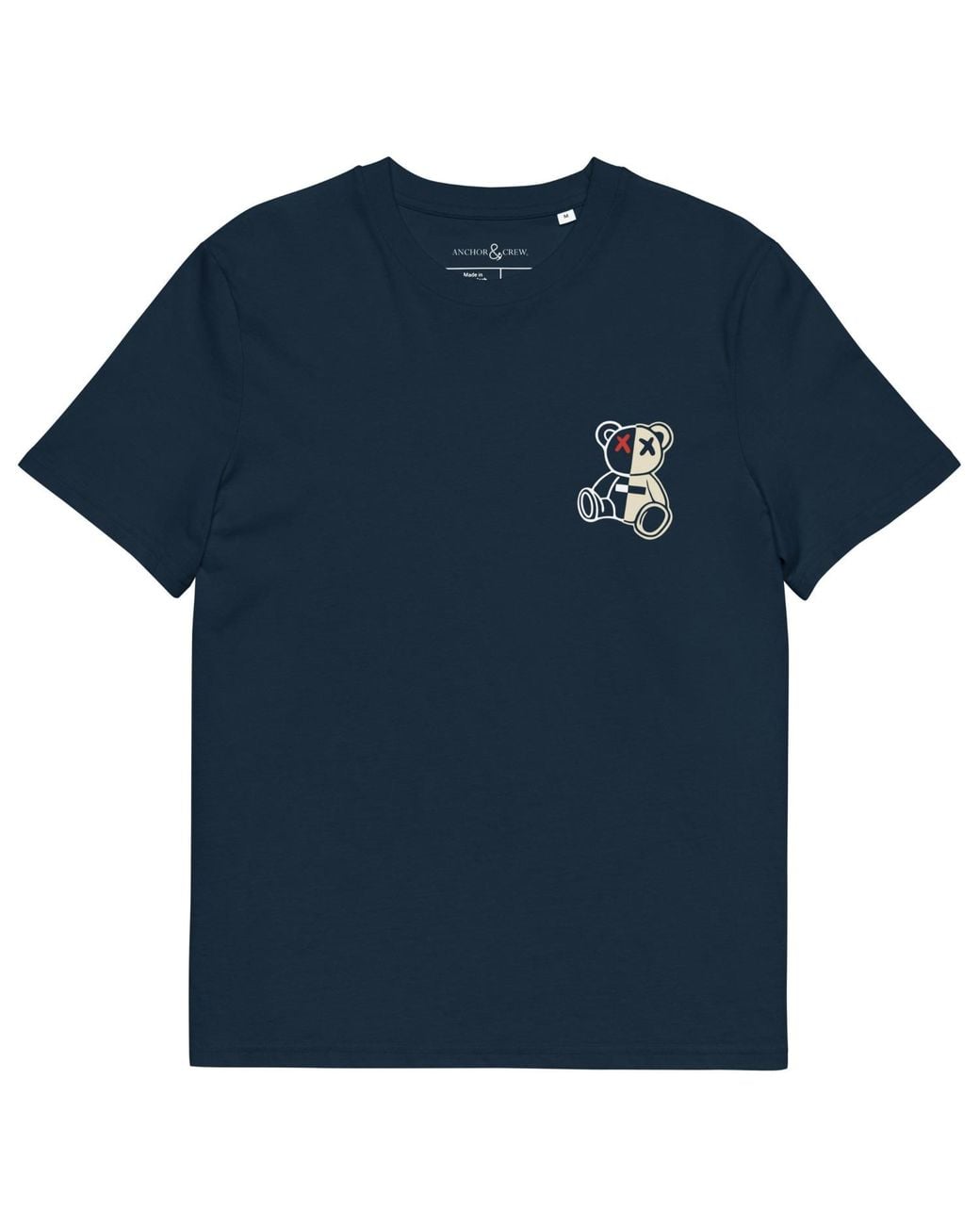 Anchor and Crew Blue Four Busy Doing Nothing Editions Organic Cotton T-Shirt