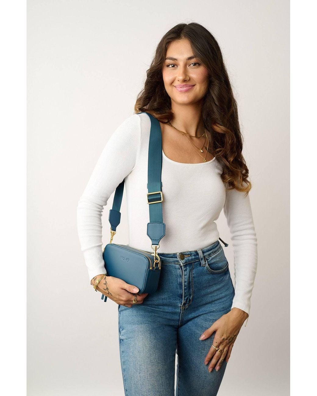 No.49 Handbags Blue Kiki Dark Camera Bag