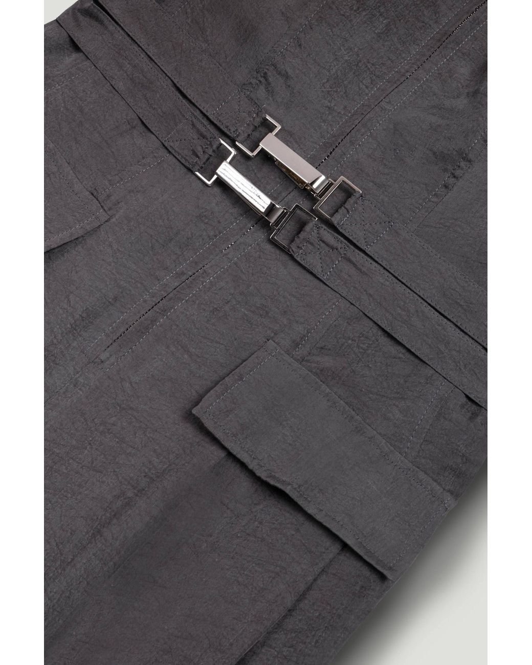 Nocturne White Metal Belt Detail Jumpsuit