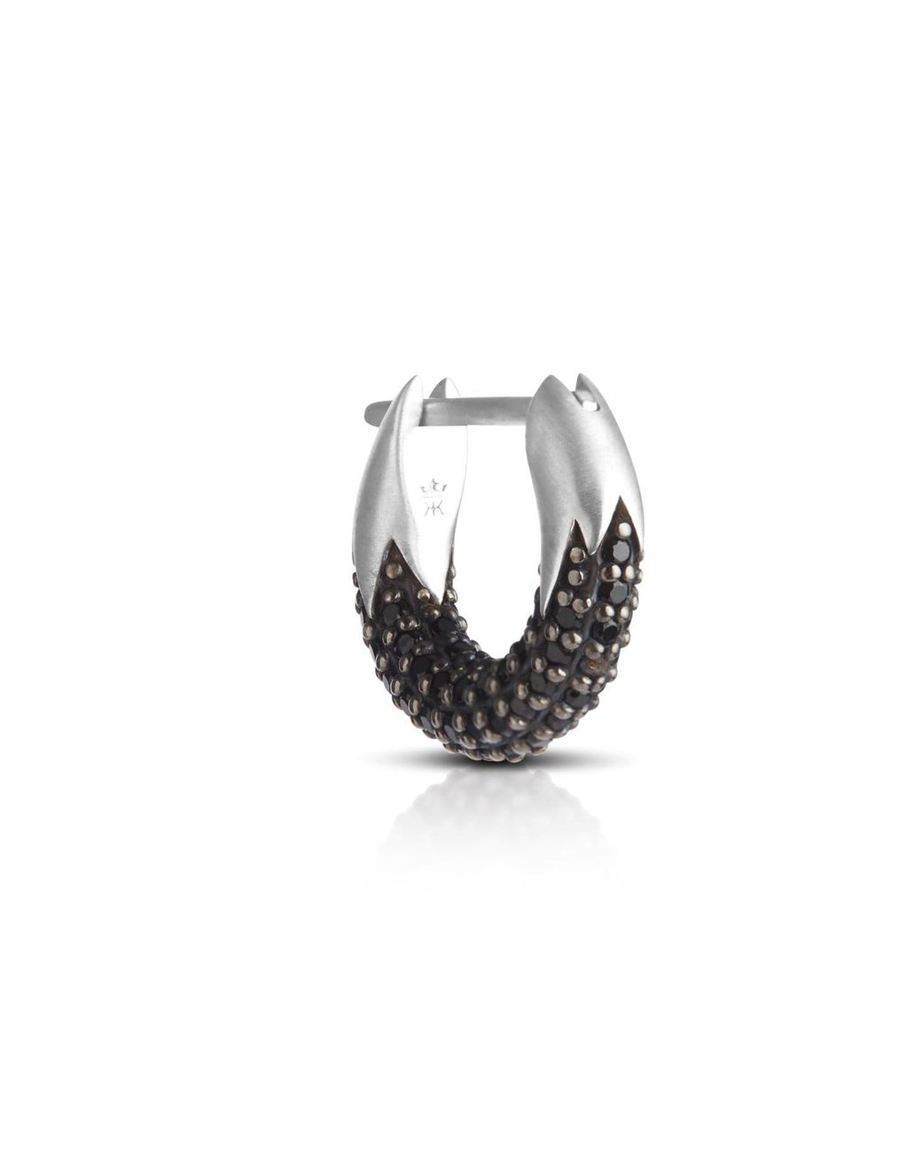 Kasun Metallic Spinel Eclipse Huggie Hoop Earring