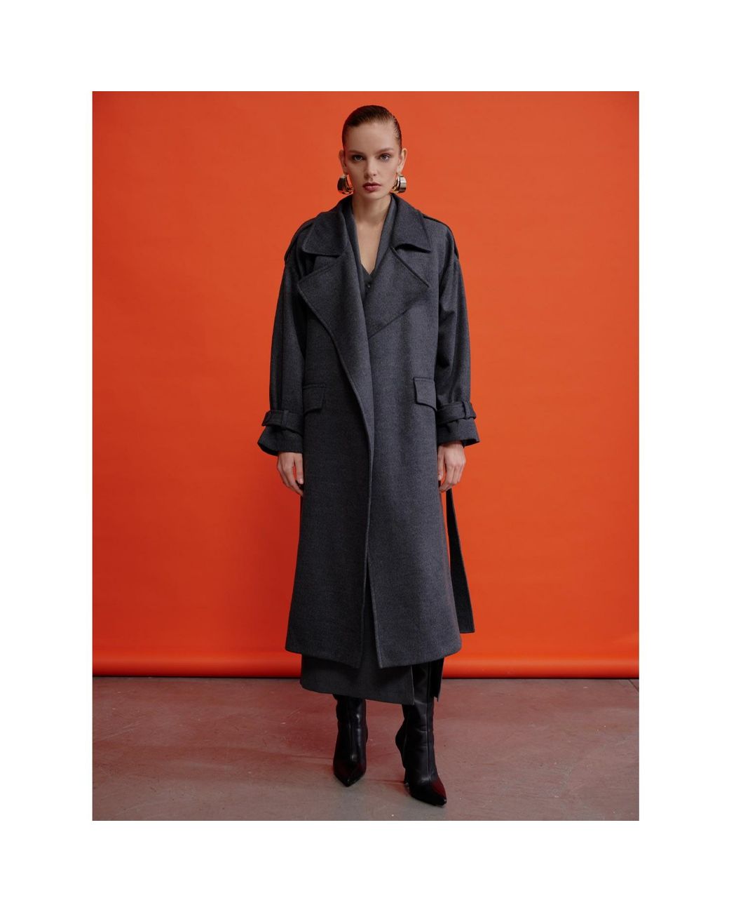 NAZLI CEREN Black Laura Cashmere Coat