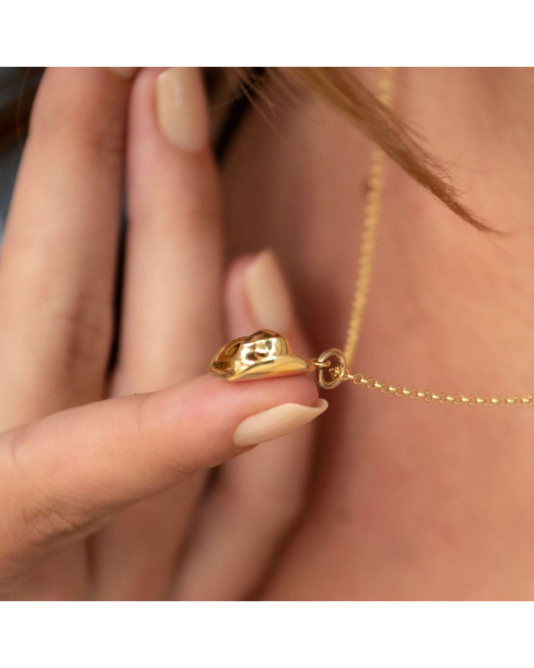 Scream Pretty Metallic Cowboy Hat Charm Necklace