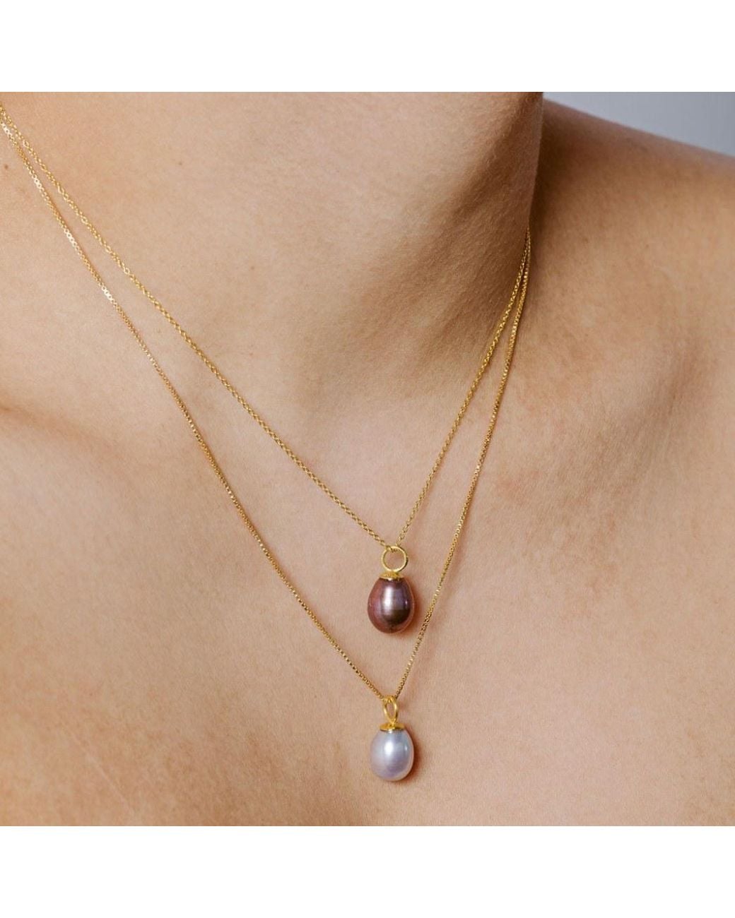 Florentis Jewellery Metallic Freshwater Pearl Pendant