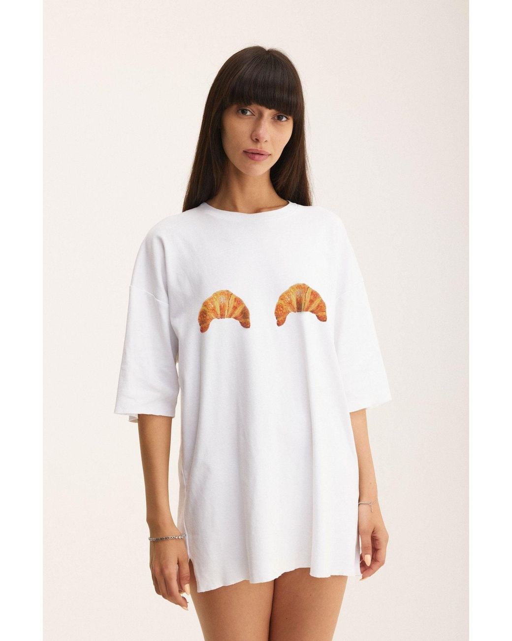 mysimplicated White Oversized T-Shirt