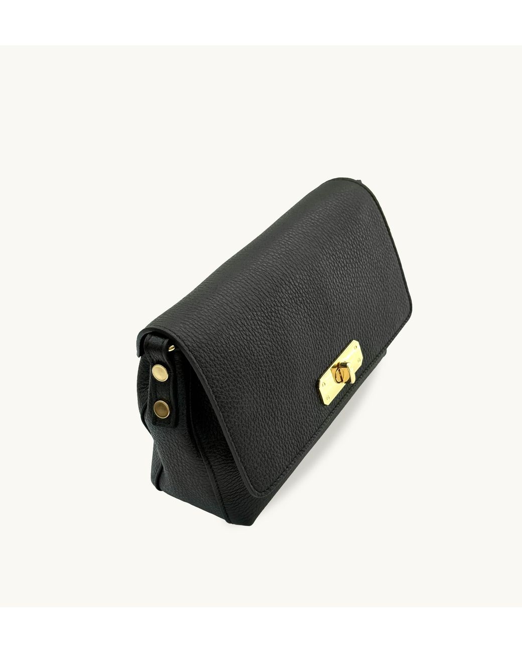 Apatchy London Black The Maisie Midi Leather Bag