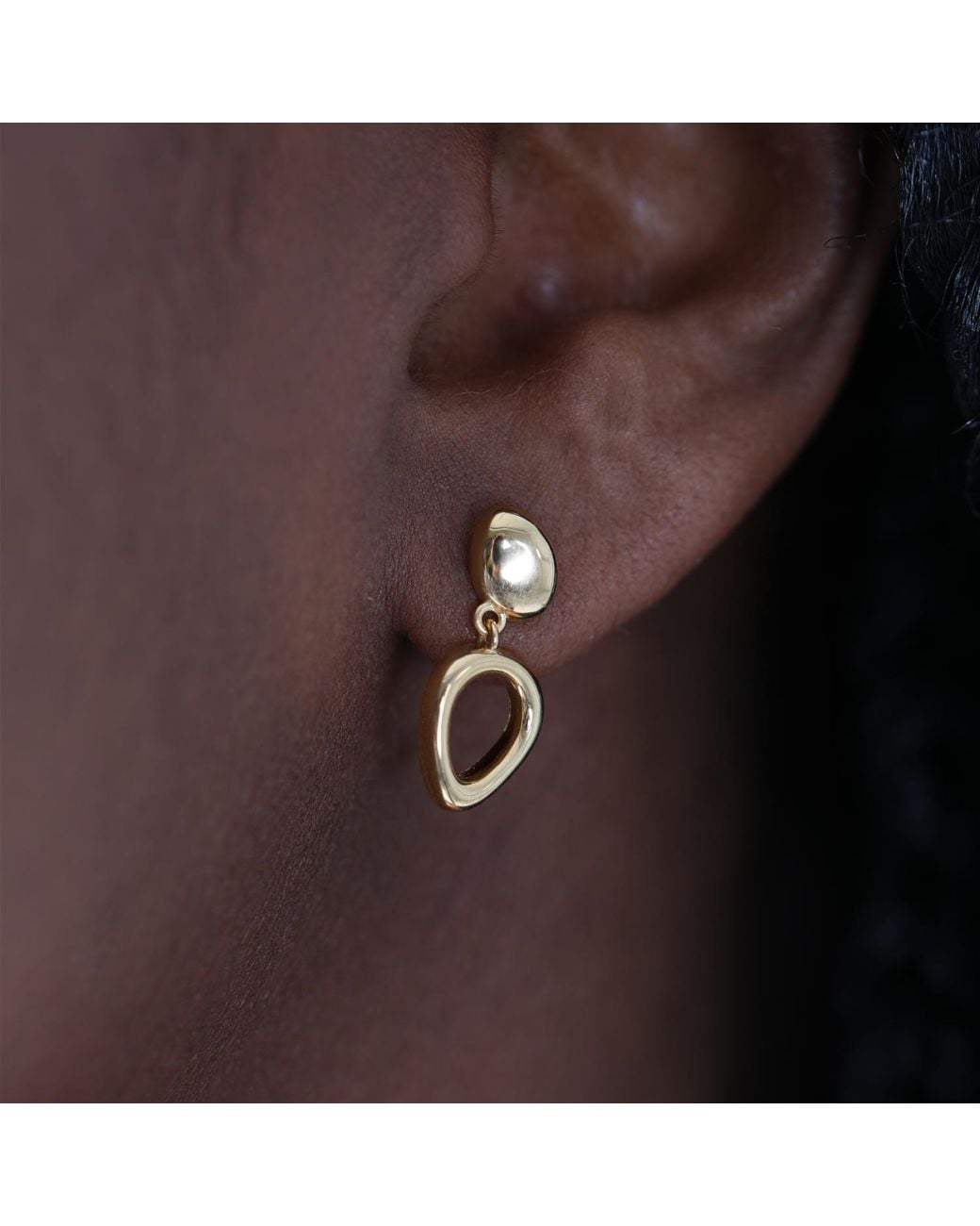 Lucy Quartermaine Metallic Volcan Stud Earrings